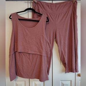 Latched Mama Ribbed Lounge set